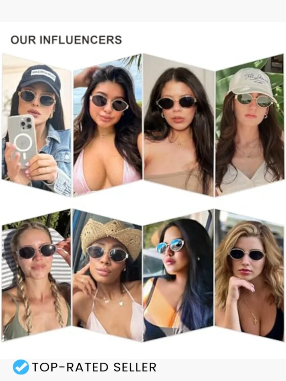 Retro Oval Sunglasses for Women Classic Shades UV Protection Trendy Y2K Elegant